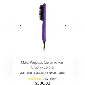 Royale Purple Multi-Purpose Ceramic Hair Brush, MSRP $500